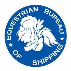 Size: 800x800 | Tagged: safe, artist:epicplatypus, derpibooru import, pegasus, pony, equestrian bureau of shipping, female, lesbian, logo, mare, shipping