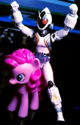 Size: 513x800 | Tagged: derpibooru import, irl, kamen rider, kamen rider fourze, photo, pinkie pie, safe, toy