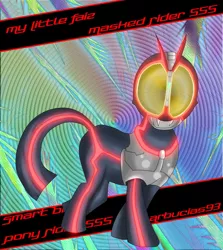 Size: 844x947 | Tagged: safe, derpibooru import, ponified, pony, kamen rider, kamen rider faiz, solo