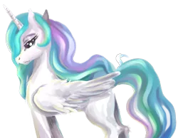 Size: 741x576 | Tagged: safe, artist:buttercupsaiyan, deleted from derpibooru, derpibooru import, princess celestia, alicorn, pony, female, frown, mare, simple background, solo, transparent background