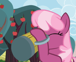 Size: 501x405 | Tagged: safe, derpibooru import, screencap, cheerilee, earth pony, pony, the super speedy cider squeezy 6000, animated, animation error, cider, cropped, dashface, drunk, faic, female, gif, loop, mare, solo, wrong eye color