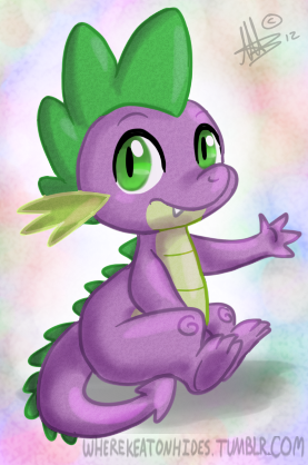 Size: 277x418 | Tagged: abstract background, artist:thepipefox, derpibooru import, dragon, male, safe, sitting, solo, spike