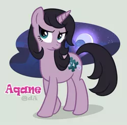 Size: 400x393 | Tagged: safe, artist:arcuate, derpibooru import, oc, oc:moonlight myst, unofficial characters only, pony, unicorn, female, frown, mare, solo