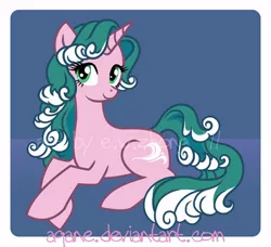 Size: 500x456 | Tagged: safe, artist:arcuate, derpibooru import, oc, unofficial characters only, pony, unicorn, female, mare, prone, solo
