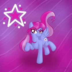 Size: 800x800 | Tagged: safe, artist:choirofonevoice, derpibooru import, starsong, pegasus, pony, abstract background, female, g3.5, g3.5 to g4, generation leap, mare, solo