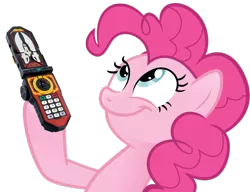 Size: 990x759 | Tagged: safe, derpibooru import, pinkie pie, earth pony, pony, female, kaizoku sentai gokaiger, look what pinkie found, mare, meme, mobirate, simple background, smiling, solo, super sentai, transparent background