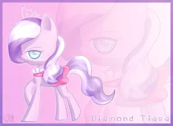Size: 1030x750 | Tagged: safe, artist:lillynya, derpibooru import, diamond tiara, earth pony, pony, clothes, female, filly, solo, zoom layer