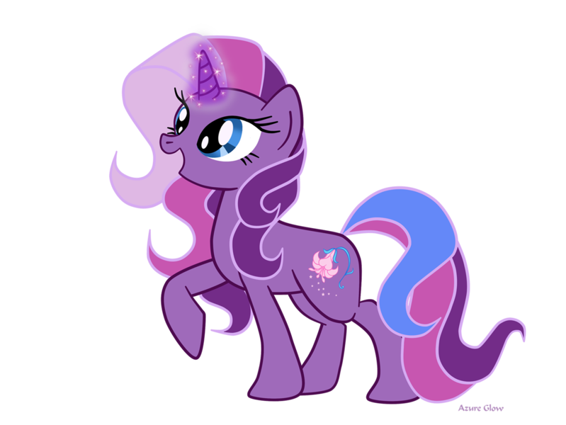 Size: 1404x1054 | Tagged: safe, artist:mlpazureglow, derpibooru import, lily lightly, pony, unicorn, cute, female, g3, g3 to g4, generation leap, lily cutely, mare, raised hoof, simple background, solo, transparent background