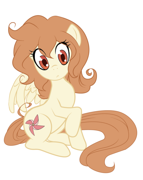 Size: 1013x1280 | Tagged: safe, artist:the-orator, derpibooru import, oc, oc:whirly willow, unofficial characters only, pegasus, pony, female, mare, simple background, sitting, solo, transparent background