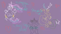 Size: 1280x720 | Tagged: safe, derpibooru import, discord, princess celestia, queen chrysalis, alicorn, changeling, changeling queen, draconequus, nymph, pony, ask, crayons, female, filly, foal, male, mare