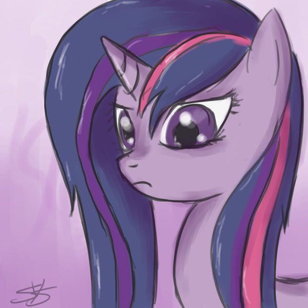 Size: 900x900 | Tagged: safe, artist:speccysy, derpibooru import, twilight sparkle, pony, unicorn, female, frown, mare, solo, wet mane