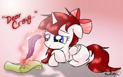 Size: 800x500 | Tagged: safe, artist:alfa995, derpibooru import, oc, oc:fausticorn, unofficial characters only, alicorn, pony, alicorn oc, crossed hooves, cute, faustabetes, female, filly, floppy ears, foal, lauren faust, magic, prone, quill, scroll, smiling, solo