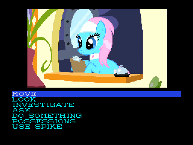 Size: 640x480 | Tagged: safe, derpibooru import, lotus blossom, earth pony, pony, crossover, female, mare, photoshop, pixel art, snatcher, solo, video game