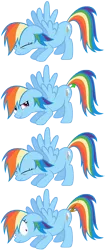 Size: 3000x7157 | Tagged: artist needed, safe, derpibooru import, rainbow dash, pegasus, pony, accident, comic, diarrhea, fart, female, mare, poop, pooping, scat, shart, simple background, solo, transparent background