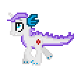 Size: 106x96 | Tagged: animated, artist:cat4lyst, derpibooru import, desktop ponies, dracony, hybrid, interspecies, interspecies offspring, oc, oc:gem, offspring, parent:rarity, parent:spike, parents:sparity, pixel art, safe, simple background, solo, sprite, transparent background, unofficial characters only, walking
