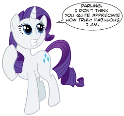 Size: 919x859 | Tagged: dead source, safe, artist:sir-dangereaux, derpibooru import, rarity, pony, unicorn, female, mare, newbie artist training grounds, photoshop, raised hoof, simple background, solo, transparent background