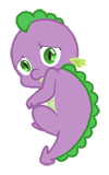 Size: 100x160 | Tagged: artist:queencold, baby, baby dragon, baby spike, derpibooru import, dragon, looking at you, male, safe, simple background, solo, spike, transparent background, vector