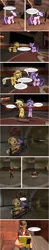 Size: 1444x7310 | Tagged: safe, derpibooru import, applejack, twilight sparkle, earth pony, human, pony, unicorn, zombie, 3d, comic, female, gmod, gun, human male, male, mare, rifle, sniper, team fortress 2, weapon