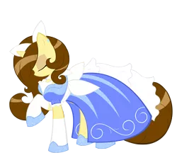 Size: 2216x2000 | Tagged: safe, artist:piichu-pi, derpibooru import, oc, oc:eclair, unofficial characters only, pony, unicorn, clothes, dress, eyes closed, female, gala dress, high res, mare, raised hoof, simple background, solo, transparent background