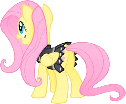 Size: 1811x1500 | Tagged: safe, artist:kurokaji11, derpibooru import, fluttershy, private pansy, pegasus, pony, armor, clothes, female, flutterbutt, mare, plot, rear view, simple background, smiling, solo, transparent background
