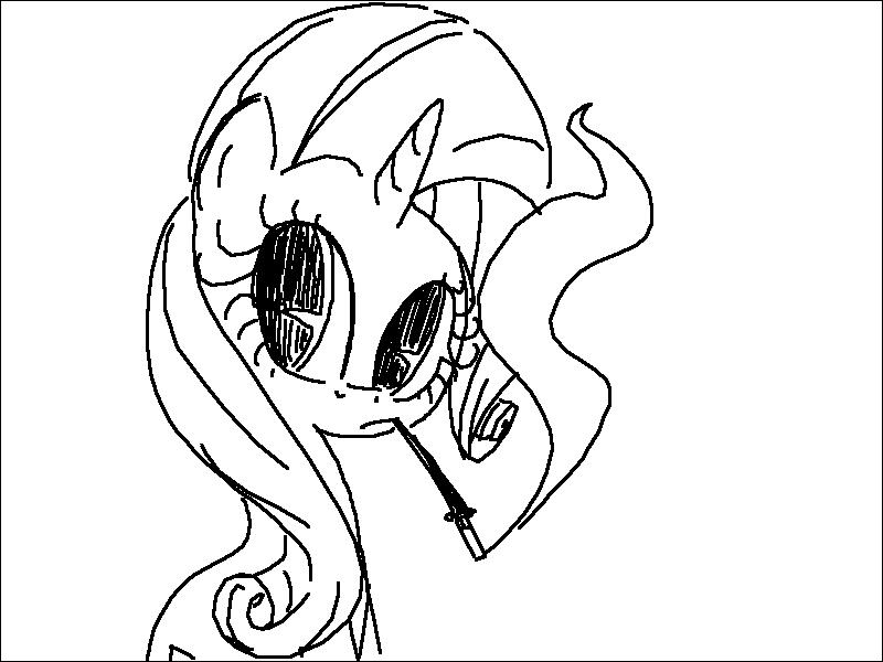 Size: 800x600 | Tagged: safe, artist:that-technique, derpibooru import, rarity, pony, unicorn, cigarette, cigarette holder, female, mare, monochrome, sitting, smoking, solo