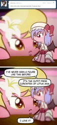 Size: 650x1414 | Tagged: safe, artist:why485, derpibooru import, lily, lily valley, ponified, earth pony, pony, ask the flower trio, crossover, female, mare, remilia scarlet, solo, touhou, zoom blur