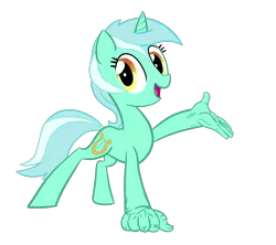 Size: 1800x1600 | Tagged: safe, artist:tess, derpibooru import, lyra heartstrings, pony, unicorn, female, hand, hoof hands, mare, simple background, smiling, solo, transparent background, what has science done