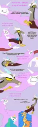 Size: 600x2000 | Tagged: safe, artist:the weaver, derpibooru import, discord, princess celestia, alicorn, draconequus, pony, blushing, comic, crying, dislestia, female, heart, kissy face, lyrics, male, mare, sad, shipping, song, song reference, stained glass, straight, the electric fields, the magnetic fields