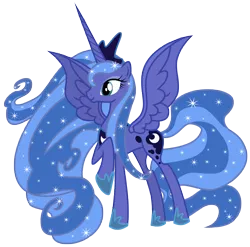 Size: 3592x3547 | Tagged: safe, artist:sunley, derpibooru import, princess luna, alicorn, pony, female, high res, mare, older, raised hoof, s1 luna, simple background, solo, transparent background, ultimate luna