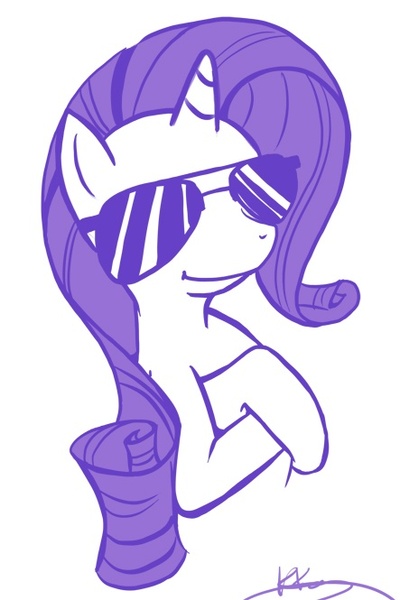 Size: 443x665 | Tagged: safe, artist:bunnimation, derpibooru import, rarity, pony, unicorn, female, mare, photoshop, simple background, smug, smugity, solo, sunglasses, swag, white background