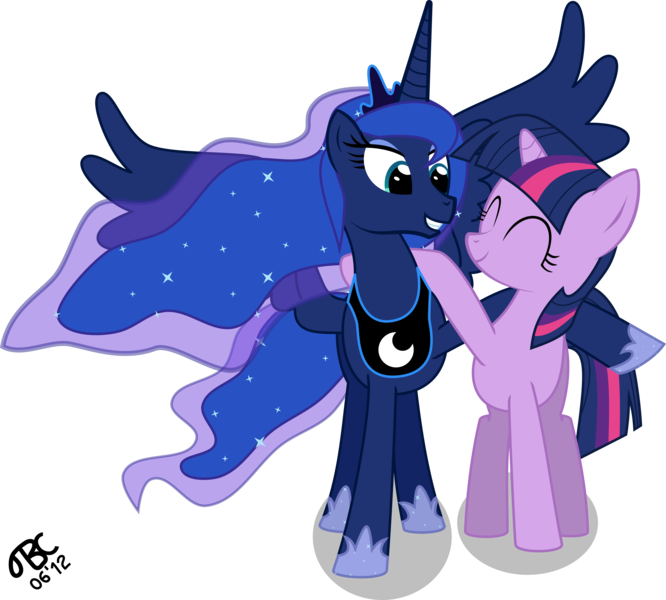 Size: 9000x8106 | Tagged: safe, artist:tbcroco, derpibooru import, princess luna, twilight sparkle, alicorn, pony, unicorn, absurd resolution, duo, duo female, female, hug, mare, simple background, smiling, transparent background