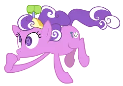 Size: 3000x2116 | Tagged: safe, artist:anitech, derpibooru import, screwball, earth pony, pony, background pony, female, flying, hat, high res, mare, propeller hat, simple background, solo, transparent background, vector