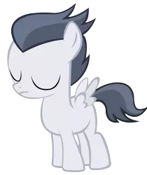 Size: 1932x2305 | Tagged: safe, artist:samxjing, derpibooru import, rumble, pegasus, pony, colt, eyes closed, male, simple background, solo, transparent background, vector