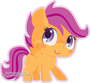 Size: 353x328 | Tagged: safe, artist:miss-glitter, derpibooru import, scootaloo, pegasus, pony, blank flank, chibi, cute, cutealoo, female, filly, foal, hooves, outline, simple background, smiling, solo, spread wings, transparent background, wings