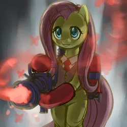 Size: 1200x1200 | Tagged: artist:stupjam, cosplay, crossover, derpibooru import, fluttermedic, fluttershy, medic, safe, team fortress 2