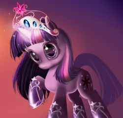 Size: 530x511 | Tagged: artist:zelc-face, big crown thingy, derpibooru import, element of harmony, element of magic, jewelry, regalia, safe, twilight sparkle