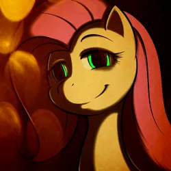 Size: 800x800 | Tagged: artist:kloudmutt, derpibooru import, fluttershy, safe, solo, yandere