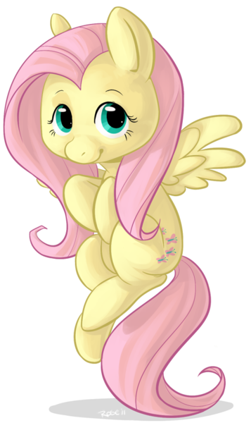 Size: 515x865 | Tagged: safe, artist:briskby, derpibooru import, fluttershy, pegasus, pony, female, hooves to the chest, looking at you, mare, simple background, smiling, solo, spread wings, three quarter view, transparent background, wings