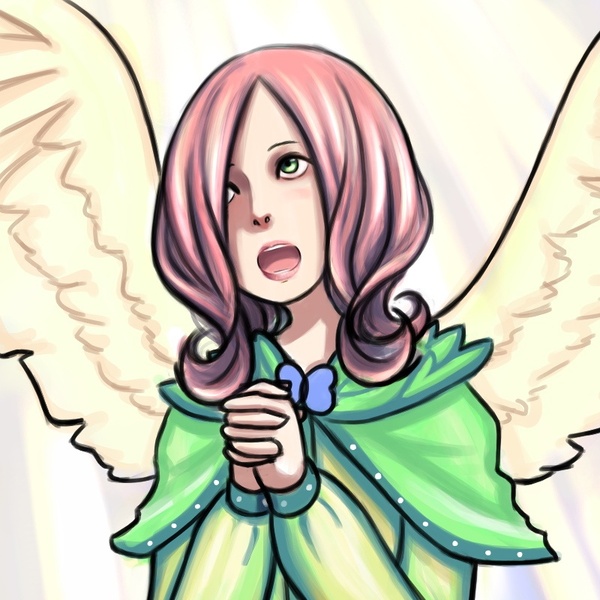 Size: 800x800 | Tagged: acdsee, artist:ninjaham, dead source, derpibooru import, female, fluttershy, human, humanized, safe, singing, solo, winged humanization, wings