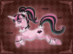 Size: 2200x1626 | Tagged: artist:almairis, derpibooru import, draculaura, monster high, ponified, safe