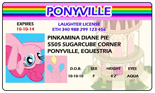 Size: 500x300 | Tagged: artist:doctorxfizzle, derpibooru import, full name, license, pinkie pie, safe