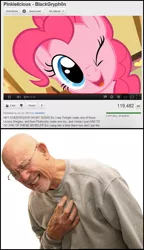 Size: 667x1159 | Tagged: cute, derpibooru import, heart attack, hnnng, human, irl, irl human, meme, photo, pinkielicious, pinkie pie, safe, youtube link