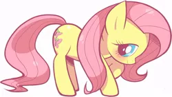 Size: 818x461 | Tagged: safe, artist:delico, artist:gekiamana, artist:sakikoamana, artist:sakikoxsakiko, derpibooru import, fluttershy, pony, blushing, cute, female, mare, shyabetes, simple background, solo, white background, wingless