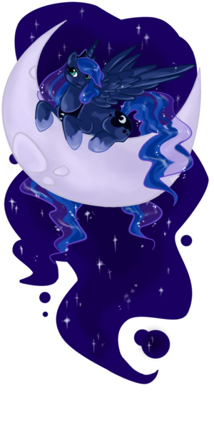 Size: 630x1260 | Tagged: artist:veritasket, dead source, derpibooru import, moon, princess luna, safe, solo