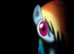 Size: 150x110 | Tagged: dead source, safe, artist:lova-gardelius, derpibooru import, rainbow dash, pony, creepy, female, mare, solo