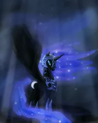 Size: 2362x2953 | Tagged: artist:ankard, derpibooru import, high res, nightmare moon, safe, solo