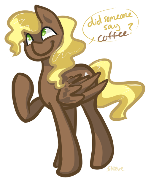 Size: 665x784 | Tagged: safe, artist:steeve, derpibooru import, compass star, pegasus, pony, cappuccino, cropped, male, raised hoof, simple background, solo, stallion, white background