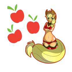 Size: 1024x1024 | Tagged: anthro, applejack, artist:silverfox182, breasts, derpibooru import, female, simple background, solo, solo female, suggestive