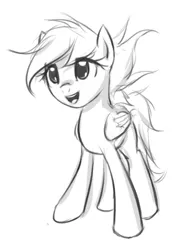 Size: 390x511 | Tagged: artist:fajeh, derpibooru import, generic pony, safe, simple background, sketch, solo, white background