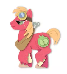 Size: 550x611 | Tagged: safe, artist:himynameisnickel, derpibooru import, big macintosh, earth pony, pony, male, simple background, solo, stallion, white background